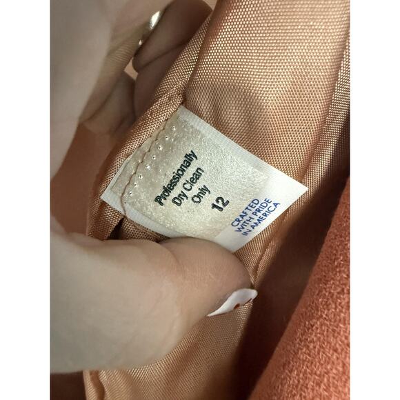 Vintage William Pearson Dress Womens 12 Long Sleeve Lined Bow 90s - Picture 8 of 9